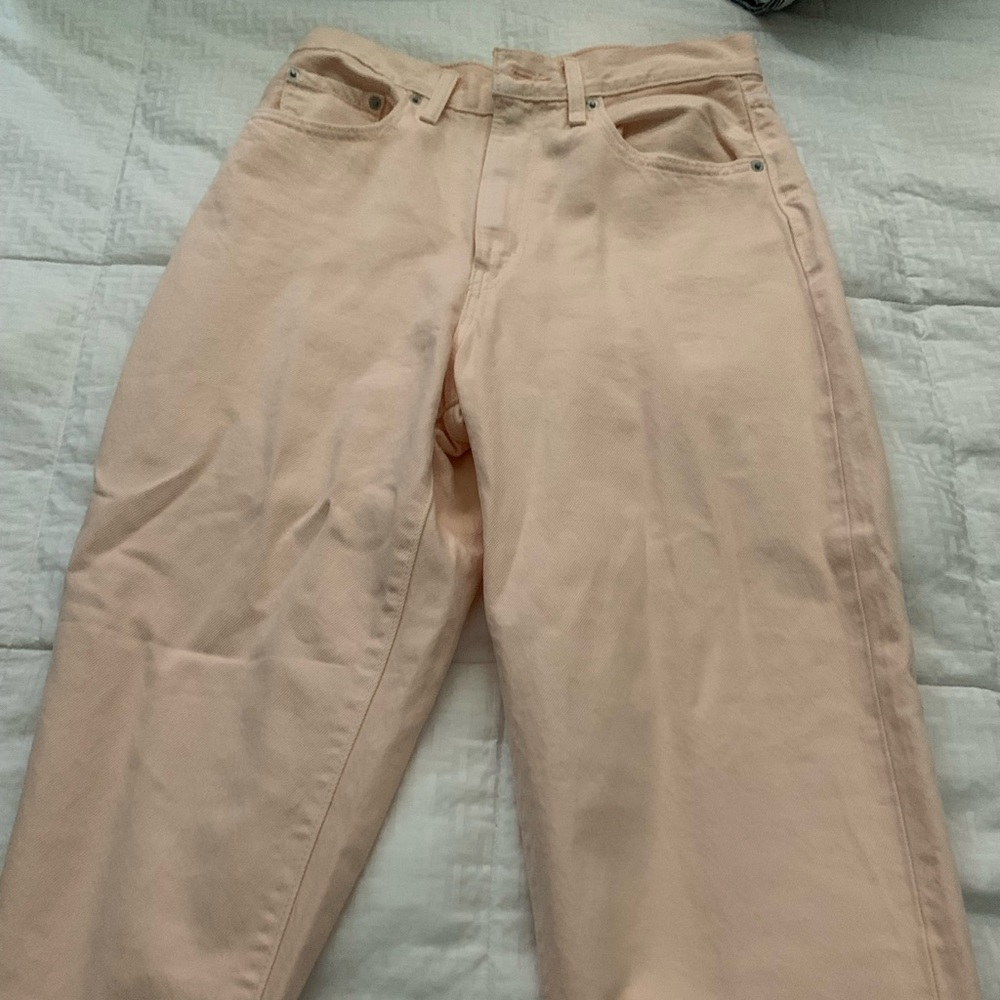 Blush colored jeans